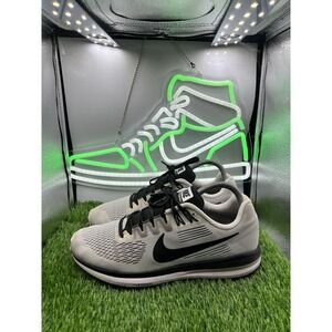 NIKE Zoom Air Structure 21 Black/White Running Sneaker Shoes AA3766-100 Size 8.5